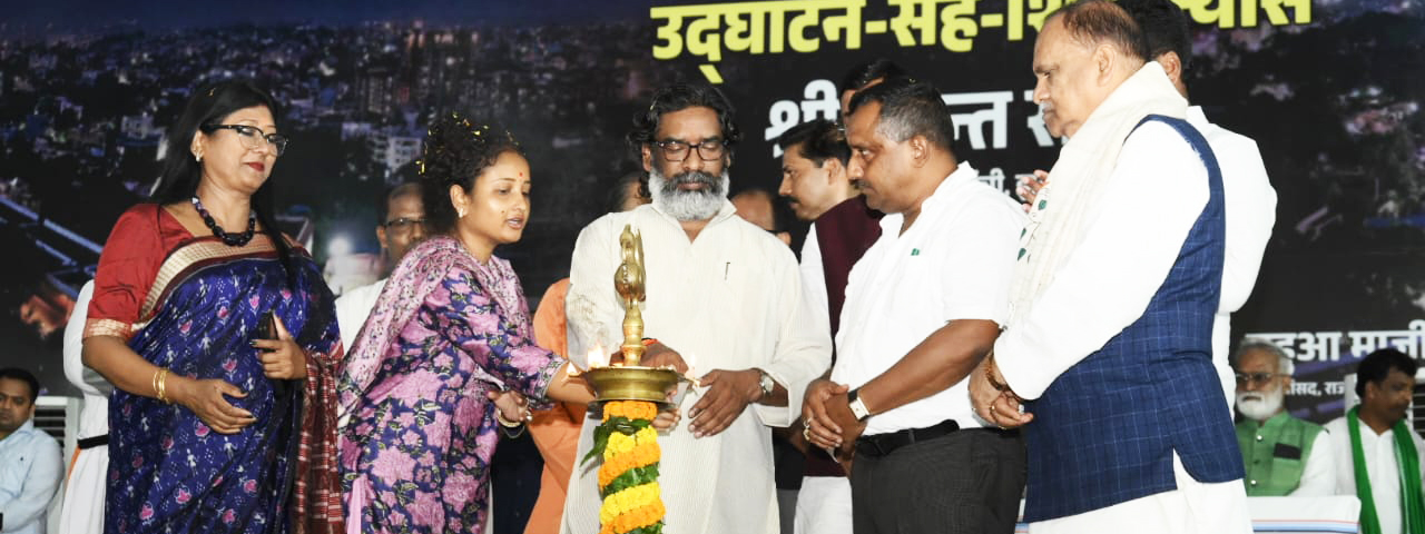 योगदा सत्संग आश्रम, बहुबाजार से शांति नगर , कोकर तक फ्लाई ओवर परियोजना का उद्घाटन