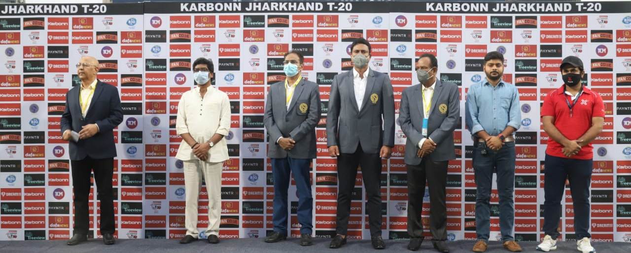 मुख्यमंत्री श्री हेमन्त सोरेन कार्बन झारखण्ड टी-20 क्रिकेट टूर्नामेंट के फाइनल मैच के पुरस्कार वितरण समारोह में बतौर मुख्य अतिथि शामिल हुए