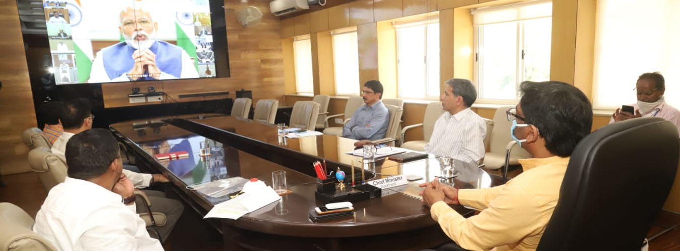 प्रधानमंत्री ने किया देश के सभी मुख्यमंत्रियों से संवाद, मुख्यमंत्री श्री हेमन्त सोरेन भी हुए शामिल 
