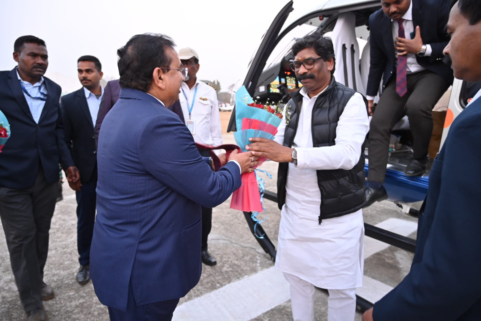 Chief Minister Mr. Hemant Soren reached West Singhbhum under district tour program