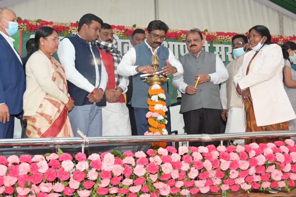 Mega Asset Distribution Camp(Police Line Stadium, Medininagar)